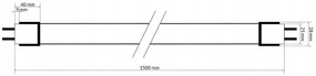 ECOLIGHT LED trubica - T8 - 25W - 150cm - 3250lm - studená biela