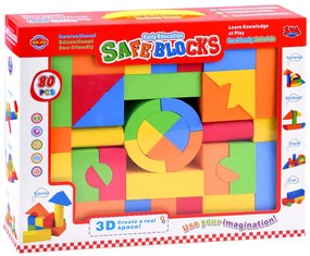 JOKOMISIADA Mäkké farebné penové bloky 80 kusov ZA3856