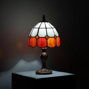 Brilagi - Tiffany vitrážová stolná lampa SIENNA 1xE27/60W/230V