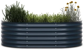 High Grow Extended, vyvýšený záhon, 150x43x60 cm, z vlnitého oceľového plechu, jednoduchá montáž, odolný voči hrdzi a mrazu