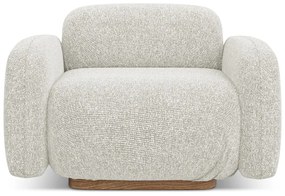 Krémovobiele kreslo Ailani – Makamii