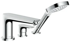 Hansgrohe Talis E, 3-otvorová páková batéria na okraj vane, chrómová, HAN-71731000