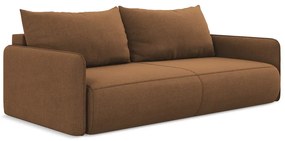 Oranžová rozkladacia/s úložným priestorom pohovka 216 cm Nanea – Makamii