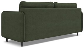 Zelená rozkladacia/s úložným priestorom pohovka 226 cm Luana – Makamii