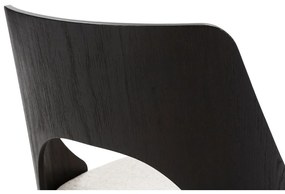 Čierne/krémovobiele čalúnené jedálenské stoličky v súprave 2 ks Gilda – MOME