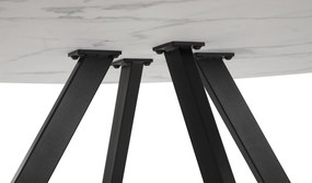 Noela Okrúhly jedálenský stôl v dekore bieleho mramoru GYRUS 120