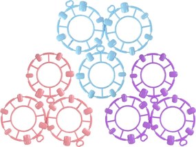 LEAN Toys Veľká sada na maľovanie nechtov Nálepky na nechty Separátory