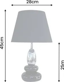 Stolová lampa 70019 Zen Black Silver  - Komfort-nábytok