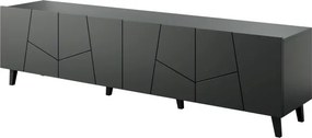 TV stolík Etna 200 cm čierny