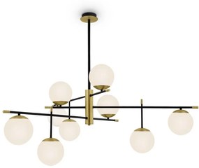 Maytoni MOD048PL-09G - Luster na tyči NOSTALGIA 9xE14/40W/230V