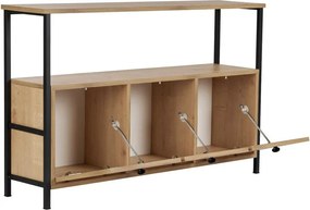 Konzolový stolík v dekore duba v svetlo prírodnej farbe 29,5x120 cm Solace – Kalune Design