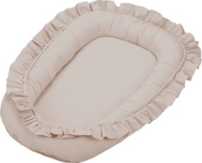 Saténovo bavlnené hniezdo pre bábätká púdrovo ružová