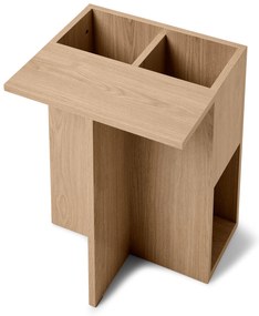 Odkladací stolík s dreveným vzhľadom