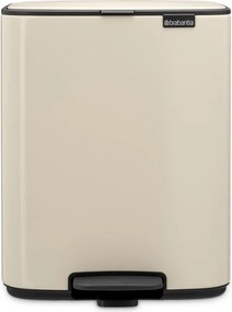 Béžový pedálový oceľový odpadkový kôš 12 l Bo – Brabantia