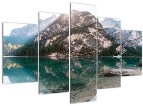 Obraz horského jazera (150x105 cm)
