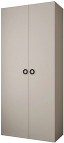 Šatníková skriňa 110 cm Carmela 40-1 (kašmír + čierna). Akcia -20%. Vlastná spoľahlivá doprava až k Vám domov. 1126507