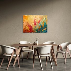 Sklenený obraz - Maľba poľa (70x50 cm)