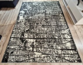 Klasický sivý koberec Shiraz BCF s bodkovaným vzorom Rozmer: 60x110 cm