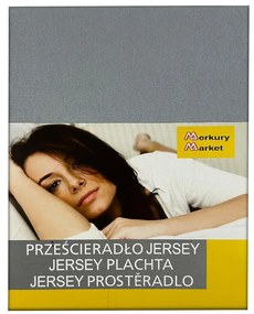 Prestieradlo jersey s gumičkou 160x200 šedá 60