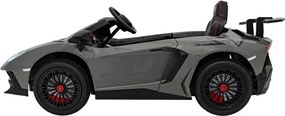 Detské elektrické autíčko Lamborghini Aventador SV 24 V sivé