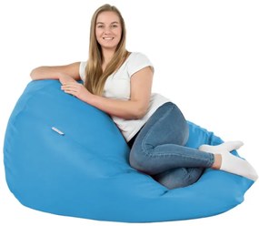 Sedací vak SAKO blankitný ekokoža