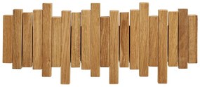 Nástenný vešiak z dubového dreva v prírodnej farbe 3 cm Caltra – House Nordic