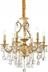 Závesný luster Ideal Lux Gioconda SP6 Oro E14 6x40W antické zlato