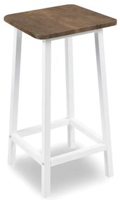 Barová stolička KENT starý dub / biele nohy