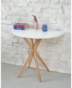 Okrúhly rozkladací jedálenský stôl 45x90 cm Jubi – Ragaba