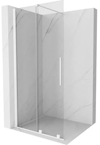 Mexen Velar posúvacie sprchové dvere Walk-in 90 cm, Priehľadné, Biele - 871-090-000-03-20