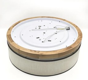 Brilagi - LED Stropné svietidlo BELLADONNA 3xE27/15W/230V pr. 50 cm krémová/dub