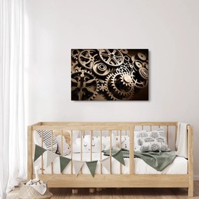 Obraz - Hodinové súčiastky (90x60 cm)