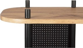 Čierny oceľový regál Leitmotiv Sole, 80 x 83,5 cm