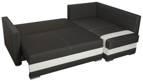 Elegantní sedací souprava Albert, bílá/šedá Roh: Orientace rohu Levý roh