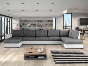 Sedacia súprava Szafran Large, Dostupné poťahy: ekokoža Soft 017 + Lux 06, Strana: Pravá - U