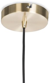 Inteligentné závesné svietidlo mosadzné s dymovým sklom 30 cm vrátane WiFi ST64 - Ball