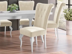 Jedálenská stolička ST63, Dostupné poťahy: Magic Velvet 2250, Farby: biela