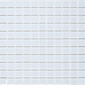 Sklenená mozaika Premium Mosaic bílá 30x30 cm lesk MOS25WH