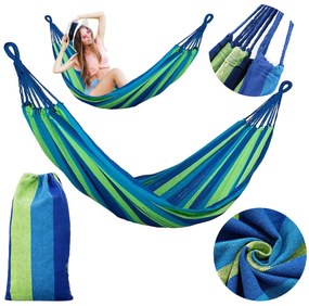 Bluegarden Bluegarden, hojdacia sieť Hammock 1-miestna, zelená, OGR-00428