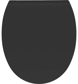 Mexen, Mexen Egg deska wolnoopadająca slim, duroplast, czarna mat - 39243085