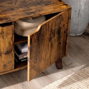 Televízny stolík BASTOR hnedý/čierny