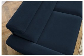 Tmavomodrá rozkladacia pohovka 215 cm Monaco – Bobochic Paris