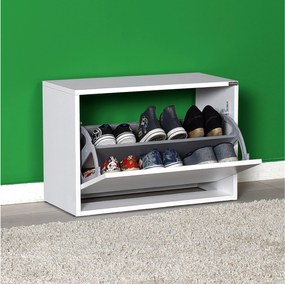 Botník (skrinka na topánky) Tosina 1 (biela). Akcia -13%. Vlastná spoľahlivá doprava až k Vám domov. 1094526