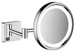HANSGROHE AddStoris kozmetické zväčšovacie zrkadlo s LED osvetlením (3-násobné zväčšenie), chróm, 41790000
