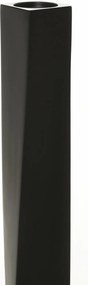 Vysoká váza HYDRON, sklolaminát, výška 100 cm, čierny mat