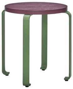 Zeleno-fialová stolička z jaseňového dreva Smile - Hübsch