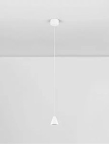 LED biely moderný luster Irmos