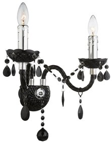 Toolight Toolight, nástenné svietidlo 2xE14, EBT018-2W, čierna, OSW-01235