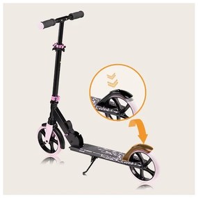 Lionelo - Detská kolobežka LUCA čierna/ružová