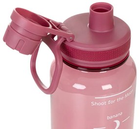 Fľaša LUNARE ružová s odmerkou 850702 950 ml